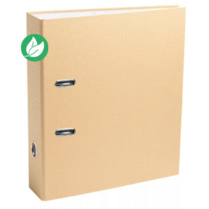 Exacompta Classeur à levier A4 Prem'Touch OfficeByMe en carton - Dos 8 cm - Beige Exacompta Classeur à levier A4 Prem'Touch OfficeByMe en carton - Dos 8 cm - Beige