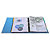 EXACOMPTA Classeur à levier Prem'Touch intérieur et extérieur en polypropylène - Dos 50mm - A4 maxi. - Bleu clair - 3
