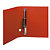 EXACOMPTA Classeur rembordé PVC 4 anneaux en D de 40mm en 3ème de couverture - A4 maxi - Rouge - 3