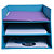 EXACOMPTA Corbeille à courrier Combo 3 niveaux carton Teksto - Couleurs assorties - 2