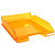 EXACOMPTA Corbeille à courrier Combo Midi transparent - Orange brillant - 1