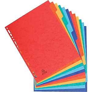 Exacompta Divisorio neutro, A4+, 6 tasti, Cartoncino, Colori assortiti (confezione 6 divisori) Exacompta Divisorio neutro, A4+, 6 tasti, Cartoncino, Colori assortiti (confezione 6 divisori)