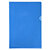 EXACOMPTA Etui carton de 100 pochettes coin PVC lisse haute résistance 13/100e - A4 - Bleu - 1