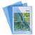 EXACOMPTA Etui carton de 100 pochettes coin PVC lisse haute résistance 13/100e - A4 - Bleu - 3