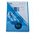 EXACOMPTA Etui carton de 100 pochettes coin PVC lisse haute résistance 13/100e - A4 - Bleu - 4