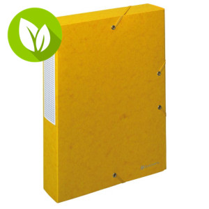 Exacompta Exabox Scotten Nature Future®, Carpeta de proyectos, A4, cartón prensado, 550 hojas, lomo 60 mm, amarillo Exacompta Exabox Scotten Nature Future®, Carpeta de proyectos, A4, cartón prensado, 550 hojas, lomo 60 mm, amarillo