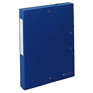 Exacompta Exabox Scotten Nature Future®, Carpeta de proyectos, A4, cartón prensado, 350 hojas, lomo de 40 mm, azul Exacompta Exabox Scotten Nature Future®, Carpeta de proyectos, A4, cartón prensado, 350 hojas, lomo de 40 mm, azul