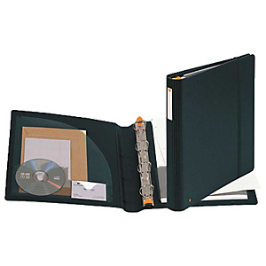 Exacompta Exactive® Exabinder Carpeta de 4 anillas de tipo D de 30 mm para 275 hojas A4 Maxi lomo 50 mm de polipropileno negro Exacompta Exactive® Exabinder Carpeta de 4 anillas de tipo D de 30 mm para 275 hojas A4 Maxi lomo 50 mm de polipropileno negro