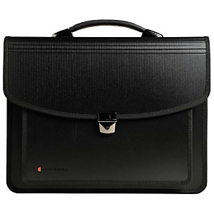 Exacompta Exatravel Exactive® Maletín multiusos A4 de 260 x 380 mm para 200 hojas con 7 compartimentos y capacidad para un portátil de 15" en polipropileno negro Exacompta Exatravel Exactive® Maletín multiusos A4 de 260 x 380 mm para 200 hojas con 7 compartimentos y capacidad para un portátil de 15" en polipropileno negro