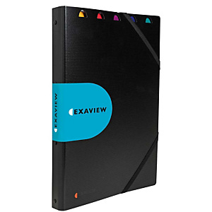 Exacompta Exaview Exactive® Carpeta de fundas A4 con 40 fundas de 240 x 320 mm en polipropileno negro