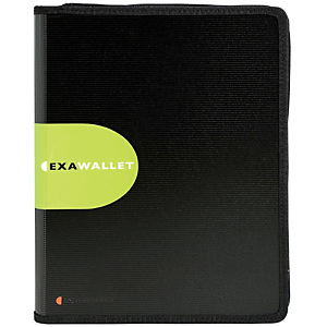 Exacompta Exawallet Exactive® Cartella per conferenze con chiusura a zip e blocco per appunti, 340 x 250 x 30 mm, Polipropilene, Nero Exacompta Exawallet Exactive® Cartella per conferenze con chiusura a zip e blocco per appunti, 340 x 250 x 30 mm, Polipropilene, Nero