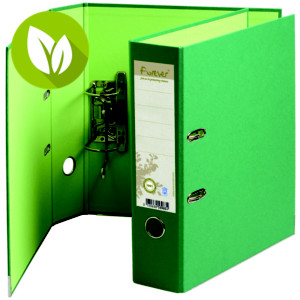 Exacompta Forever® Archivador de palanca, A4, Lomo 80 mm, Capacidad 520 hojas, Cartón 100% reciclado, Verde
