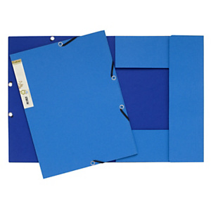Exacompta Forever® Carpeta de gomas, A4, 3 solapas, lomo 15 mm, cartón prensado reciclado, azul claro Exacompta Forever® Carpeta de gomas, A4, 3 solapas, lomo 15 mm, cartón prensado reciclado, azul claro