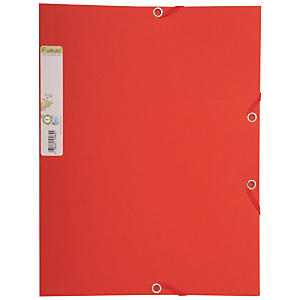 Exacompta Forever® Carpeta de gomas, A4, 3 solapas, lomo 15 mm, cartón prensado reciclado, rojo Exacompta Forever® Carpeta de gomas, A4, 3 solapas, lomo 15 mm, cartón prensado reciclado, rojo