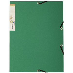 Exacompta Forever® Carpeta de gomas, A4, 3 solapas, lomo 15 mm, cartón prensado reciclado, verde oscuro Exacompta Forever® Carpeta de gomas, A4, 3 solapas, lomo 15 mm, cartón prensado reciclado, verde oscuro