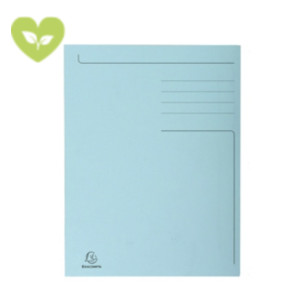 Exacompta Forever® Cartella a 3 lembi con stampa, 245 x 350 mm, Cartoncino riciclato 280 g/m², Azzurro (confezione 50 pezzi) Exacompta Forever® Cartella a 3 lembi con stampa, 245 x 350 mm, Cartoncino riciclato 280 g/m², Azzurro (confezione 50 pezzi)