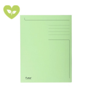 Exacompta Forever® Cartella a 3 lembi con stampa, 245 x 350 mm, Cartoncino riciclato 280 g/m², Verde chiaro (confezione 50 pezzi) Exacompta Forever® Cartella a 3 lembi con stampa, 245 x 350 mm, Cartoncino riciclato 280 g/m², Verde chiaro (confezione 50 pezzi)