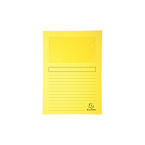 Exacompta Forever® Cartellina con finestra, Cartoncino riciclato, A4, Capacità 80 fogli, Giallo (confezione 25 pezzi) Exacompta Forever® Cartellina con finestra, Cartoncino riciclato, A4, Capacità 80 fogli, Giallo (confezione 25 pezzi)