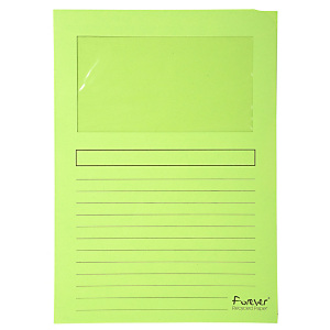 Exacompta Forever® Cartelline Formato A4 Capacità 80 fogli Cartoncino riciclato 130 g/m² Verde chiaro Confezione da 100 pezzi (confezione 100 pezzi) Exacompta Forever® Cartelline Formato A4 Capacità 80 fogli Cartoncino riciclato 130 g/m² Verde chiaro Confezione da 100 pezzi (confezione 100 pezzi)