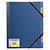 Exacompta Forever® Clasificador con compartimentos 250 hojas tamaño A4 8 compartimentos 3 solapas separadores multicolor polipropileno reciclado azul - 1