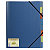 Exacompta Forever® Clasificador con compartimentos 250 hojas tamaño A4 8 compartimentos 3 solapas separadores multicolor polipropileno reciclado azul - 2