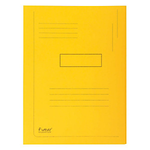 Exacompta Forever® Subcarpeta de 2 solapas en cartón prensado reciclado con líneas impresas A4 200 hojas de 240 x 320 mm en amarillo Exacompta Forever® Subcarpeta de 2 solapas en cartón prensado reciclado con líneas impresas A4 200 hojas de 240 x 320 mm en amarillo