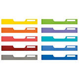 Exacompta Frontons colorés EXACOMPTA pour tiroirs Modulodoc - Standard - Set de 10 Exacompta Frontons colorés EXACOMPTA pour tiroirs Modulodoc - Standard - Set de 10