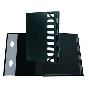Exacompta Harmonika® Exactive® Raccoglitore a scomparti con Dorso espandibile e Finestrelle incorporate Formato A4 Capacità 450 fogli 9 scomparti 240 x 320 mm Polipropilene Nero Exacompta Harmonika® Exactive® Raccoglitore a scomparti con Dorso espandibile e Finestrelle incorporate Formato A4 Capacità 450 fogli 9 scomparti 240 x 320 mm Polipropilene Nero