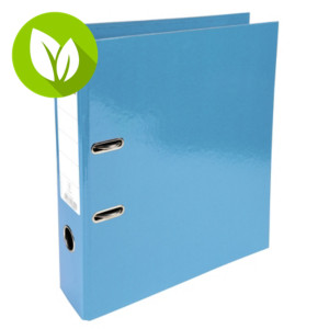 Exacompta Iderama Archivador de palanca con mecanismo Prem'Touch para 760 hojas A4 320 x 300 x 70 mm de cartón con polipropileno azul claro