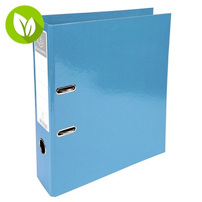 Exacompta Iderama Archivador de palanca con mecanismo Prem'Touch para 760 hojas A4 320 x 300 x 70 mm de cartón con polipropileno azul claro - 1