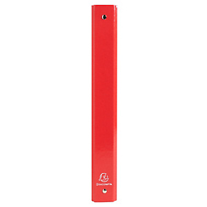 Exacompta Iderama Carpeta de 4 anillas de tipo O de 30 mm, A4, cartón plastificado, 275 hojas, lomo 40 mm, rojo Exacompta Iderama Carpeta de 4 anillas de tipo O de 30 mm, A4, cartón plastificado, 275 hojas, lomo 40 mm, rojo