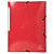 Exacompta Iderama Carpeta de gomas, A4, 3 solapas, lomo 35 mm, 300 hojas, cartón con polipropileno, rojo - 1