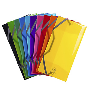 EXACOMPTA Iderama PP Carpetas de gomas, polipropileno, formato DL (12 x 23,5 cm), colores surtidos EXACOMPTA Iderama PP Carpetas de gomas, polipropileno, formato DL (12 x 23,5 cm), colores surtidos