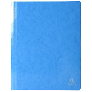Exacompta Iderama Subcarpeta con mecanismo fástener para 200 hojas A4 240 x 320 mm de cartón prensado con polipropileno azul claro