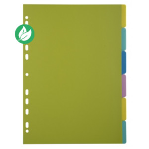 Exacompta Intercalaires A4 en polypropylène Forever® Young - 6 positions - Coloris assortis Exacompta Intercalaires A4 en polypropylène Forever® Young - 6 positions - Coloris assortis