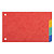 EXACOMPTA Intercalaires pour fiches bristol carte lustrée 225g/m2 4 positions - 100x150mm - 1