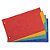 EXACOMPTA Intercalaires pour fiches bristol en carte lustrée 225g/m2 4 positions - 125x200mm - Couleurs assorties - 4