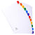EXACOMPTA Intercalaires Imprimés mensuels carte blanche 160g - 12 positions - A4 - Blanc - 3