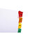 EXACOMPTA Intercalaires Imprimés mensuels carte blanche 160g - 12 positions - A4 - Blanc - 5