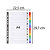 EXACOMPTA Intercalaires Imprimés numériques carte blanche 160g- 12 positions - A4 - Blanc - 3