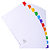 EXACOMPTA Intercalaires Imprimés numériques carte blanche 160g- 12 positions - A4 - Blanc - 4