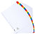EXACOMPTA Intercalaires Imprimés numériques carte blanche 160g- 31 positions - A4 Maxi - Blanc - 4