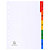 EXACOMPTA Intercalaires imprimés numériques carte blanche 160g 5 positions - A4 - Blanc - 1