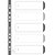 EXACOMPTA Intercalaires imprimés numériques carte blanche 160g 5 positions - A4 - Blanc - 2
