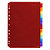 EXACOMPTA Intercalaires PP transparent couleurs avec porte étiquette A4 12 positions - Couleurs assorties - 1