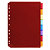 EXACOMPTA Intercalaires PP transparent couleurs avec porte étiquette A4 8 positions - 1