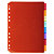 EXACOMPTA Intercalaires PP transparent couleurs avec porte étiquette A4 8 positions - 2