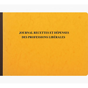 Exacompta Journal de recettes et dépenses des professions libérales, 80 pages, 27 x 38 cm