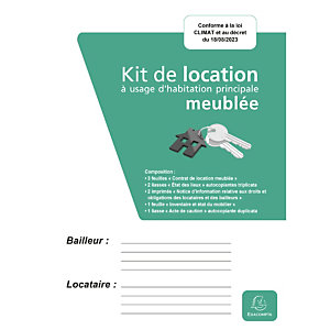 EXACOMPTA Kit de location meublée - Vert