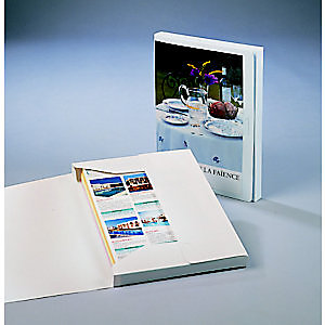 Exacompta KreaCover - Boîte de classement dos 25mm personnalisable à élastique Blanc opaque - Lot de 17